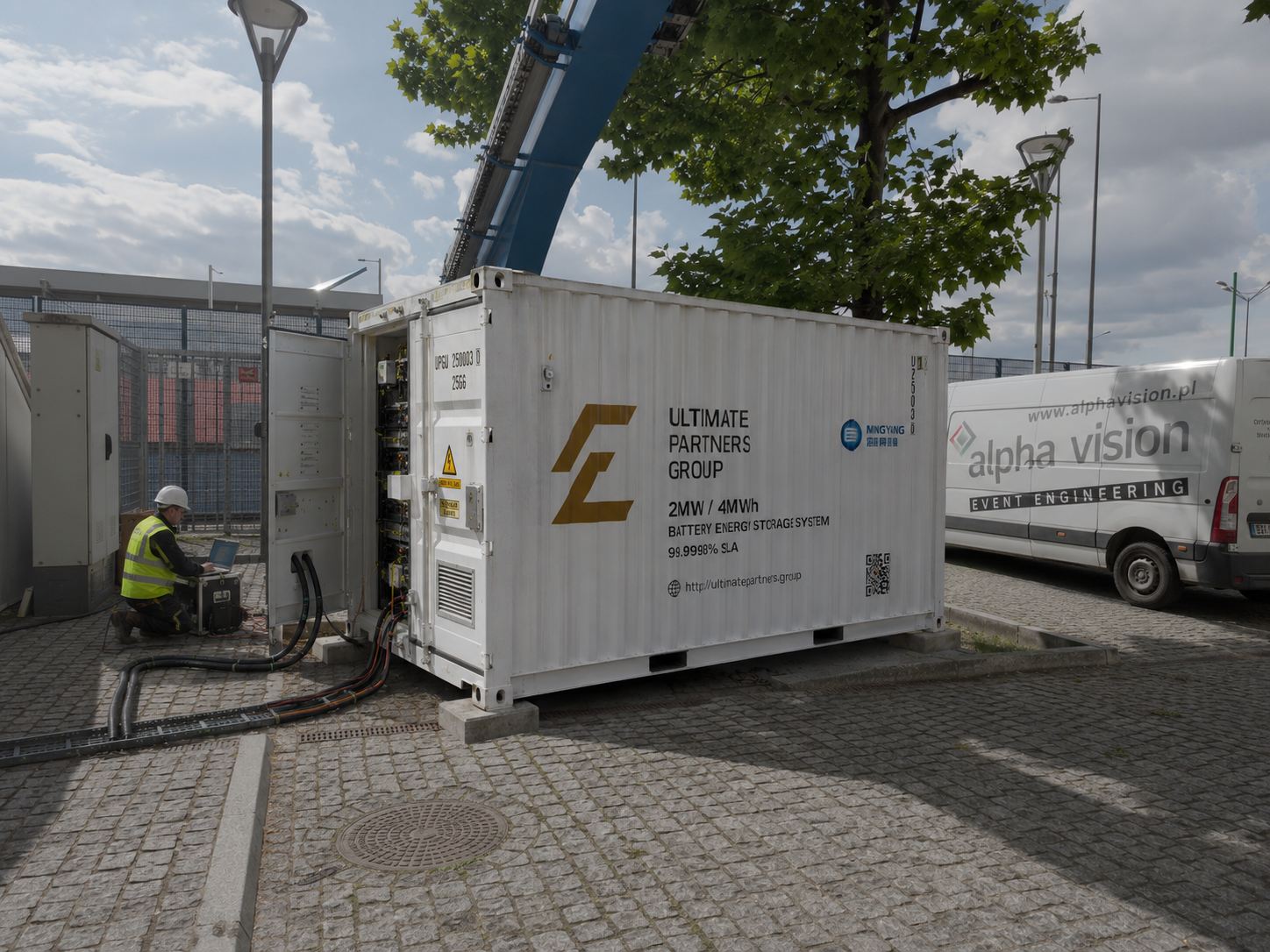 2 MW 4 MWh BESS container by Ultimate Partners Group